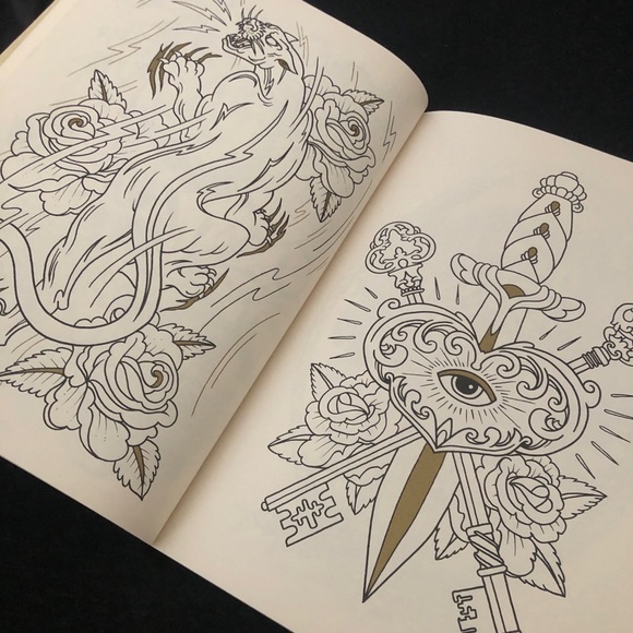 🚨TATTOO COLORING BOOK - Picture 4 of 5